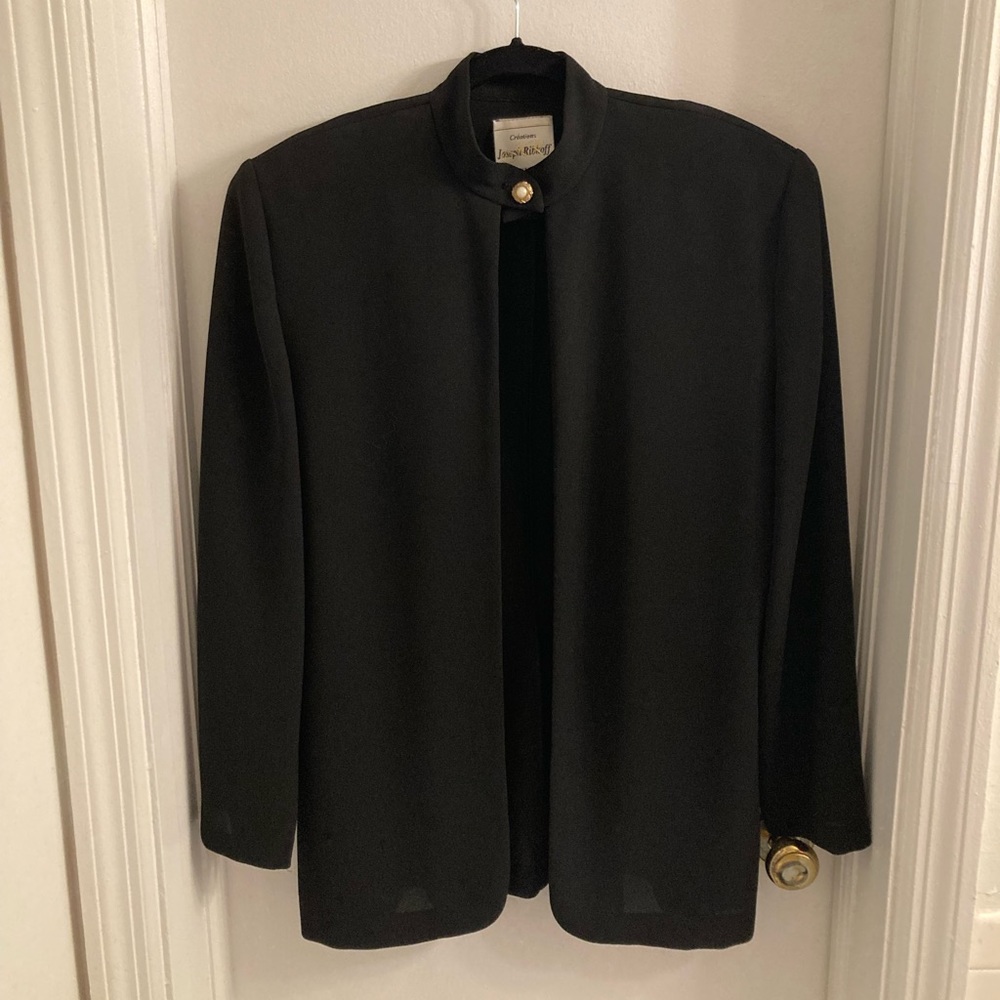 Joseph Ribkoff Women’s Black Stand-Collar Jacket